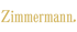 Goldene Schrift "Zimmermann" auf dunkelgrünem Hintergrund.