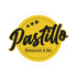 Gelbes Pastillo Restaurant & Bar Logo mit "Internationale Küche" und "Welttournee auf jedem Teller".