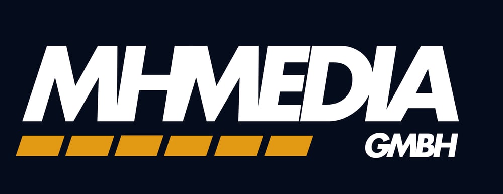 Logo von MHMEDIA mit dem Text "Pflege, Pädagogik und Soziales" in Weiß auf blauem Hintergrund.