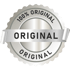 Silbernes, gezacktes Siegel mit der Aufschrift „100% ORIGINAL“ und einem Band mit „ORIGINAL“.