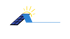 Logo: Sonnenkollektor-Dach mit Sonne und dem Text "pv innovation".