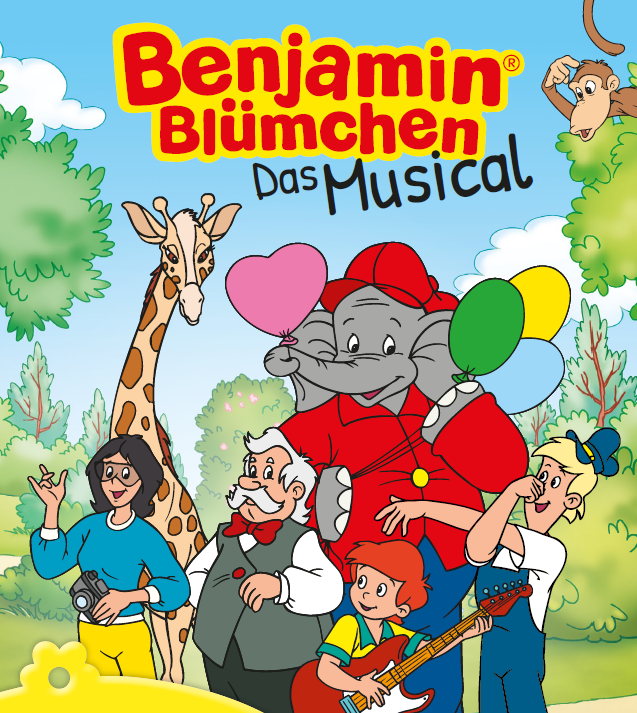 Szene aus dem Benjamin Blümchen Musical Zoogeburtstag mit Törööö