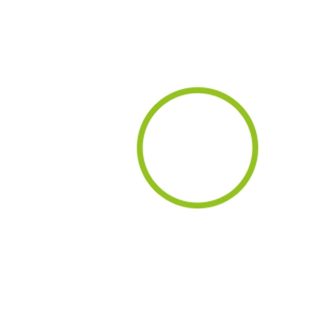 Weiße Umrisszeichnung einer Klimaanlage mit grünem Ventilator auf dunkelgrünem Hintergrund.