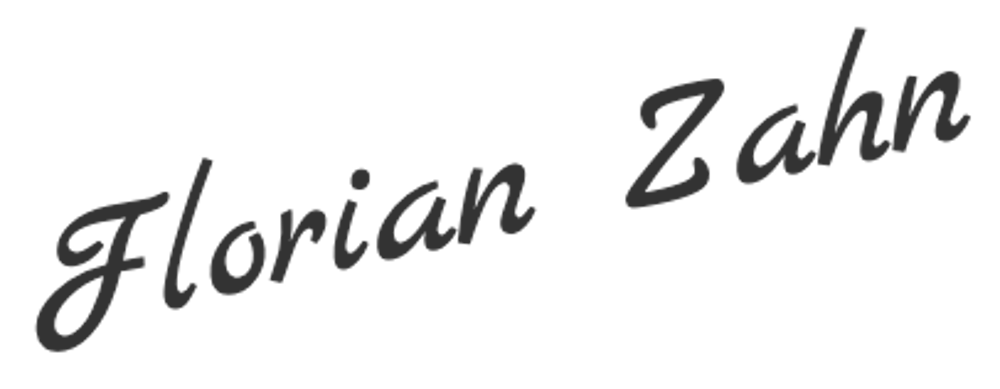 Florian Zahn Signatur