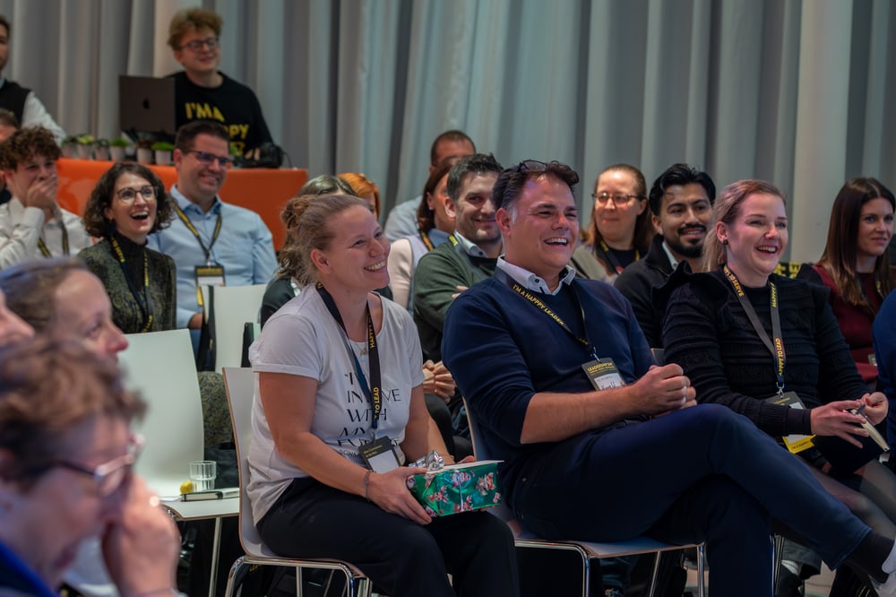 Lachendes Publikum beim Future Leadership Day 2025