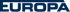 Das Wort "EUROPA" in Großbuchstaben auf dunkelblauem Hintergrund.