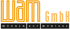 WAM GmbH Logo mit den Worten "Wohnen auf Montage".