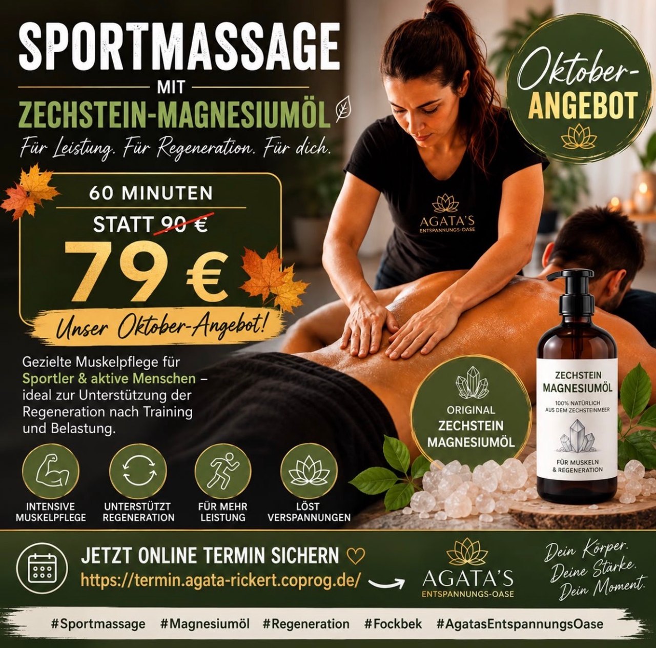Sport Massage Oktober Angebot