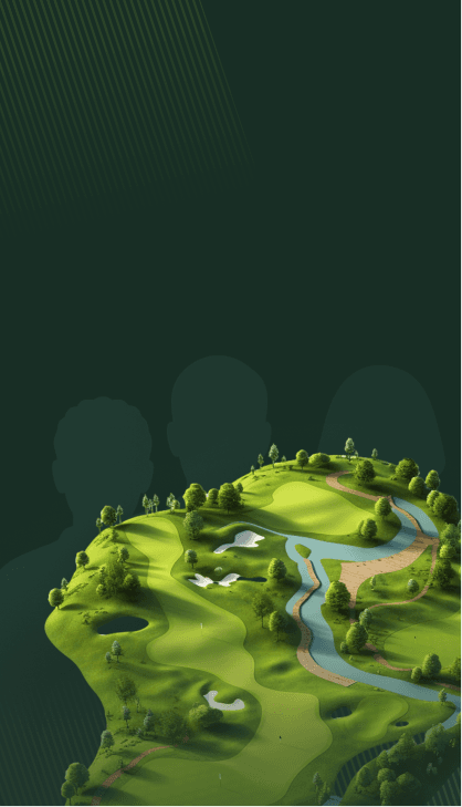 Illustrated golf course