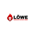 Rotes Löwenkopf-Logo mit „LÖWE GEBÄUDETECHNIK GMBH“ in Schwarz und Rot.