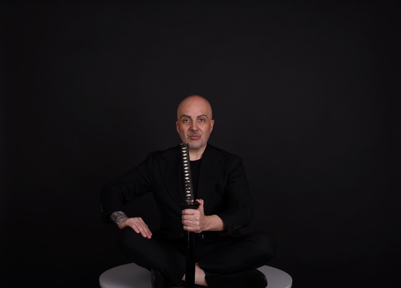 Antonio Bene mit Katana