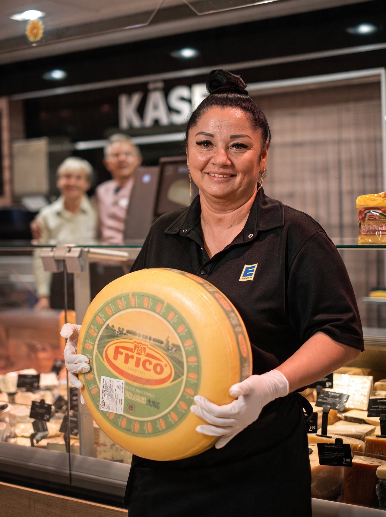 Käselaib an der Theke