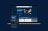 Eine Website auf einem Laptop und Smartphone, beide zeigen eine Seite mit gelben und weißen Elementen und Text.