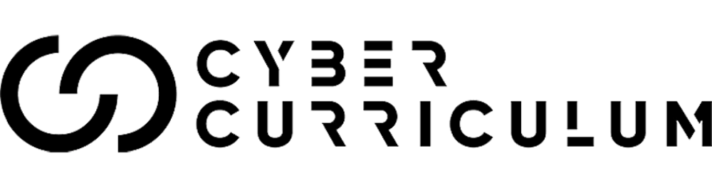 Logo: CYBER CURRICULUM mit einem doppelten C-Symbol auf der linken Seite.