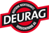 DEURAG Versicherung AG Logo: Roter Kreis mit schwarzem Band, weißer Schriftzug "DEURAG", oben "DEUTSCHE RECHTSSCHUTZ", unten "VERSICHERUNG AG".