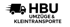Schwarzes Logo mit HBU, Umzüge & Kleintransporte und einem stilisierten Umzugswagen.