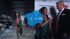 Videoproduktion  TN Production - Collage mit Zwei Paaren,1. Model läuft auf dem Laufsteg 2.während eine Frau einen Mann interviewt - Perfect Runway Show