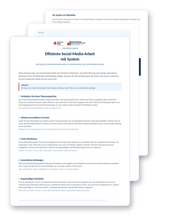 Effiziente Social-Media-Arbeit mit System