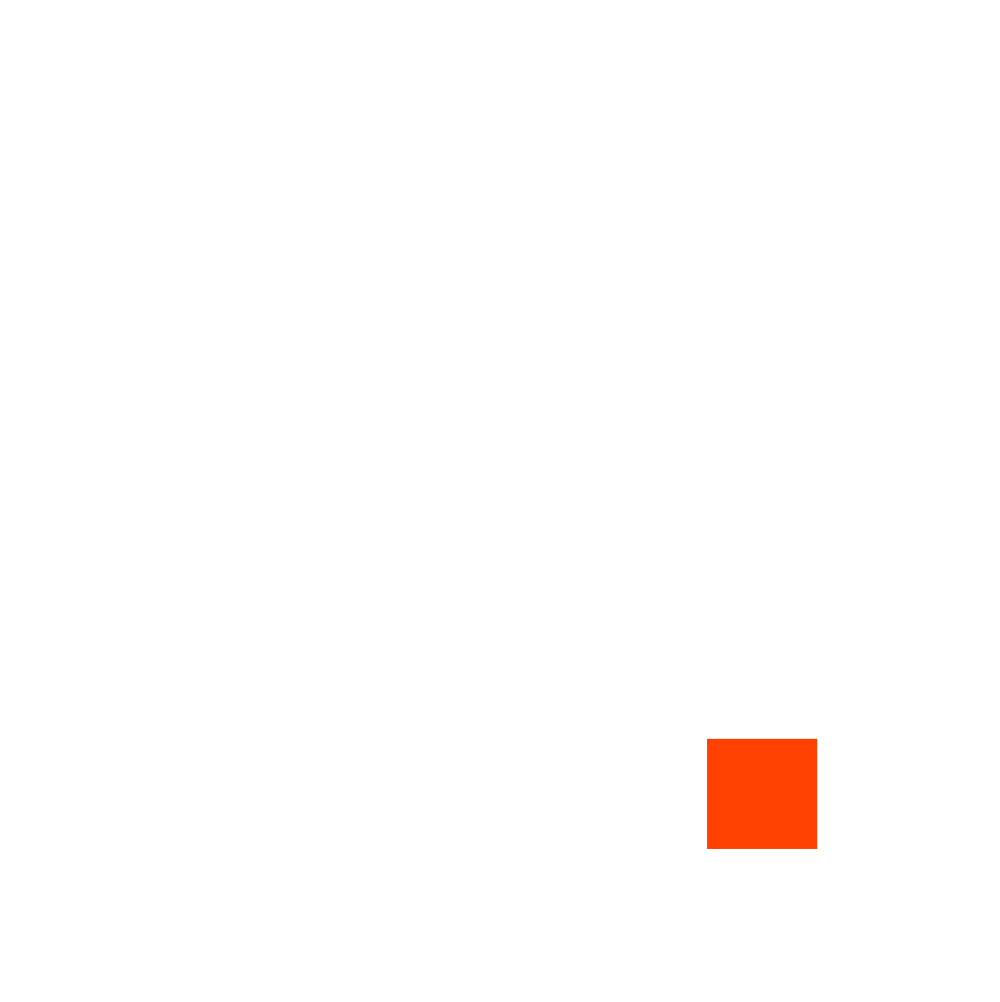 Ein weißes, stilisiertes "h" auf dunkelgrünem Hintergrund mit einem kleinen hellblauen Quadrat unten rechts.