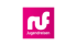 Logo von ruf Jugendreisen: Das Wort "ruf" in dunkelgrünem Kleinbuchstaben, darunter "Jugendreisen" in kleineren Lettern, alles auf einem magenta Quadrat.