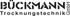 BÜCKMANN Trocknungstechnik GmbH Logo in Schwarz auf grünem Hintergrund.