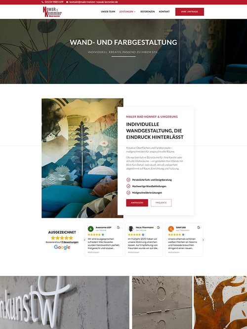 Website von Nowak & Kemmler