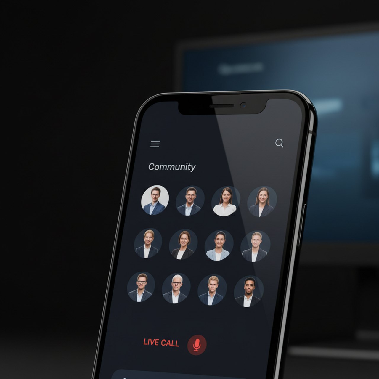 Platzhalter Mockup Community-Plattform