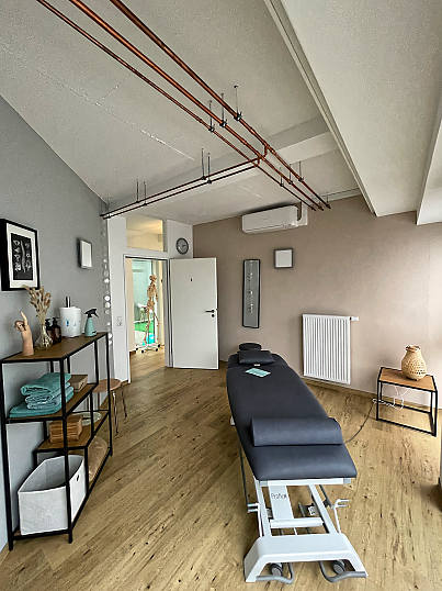 Praxisräume von Physiokompass, in denen das Team in Frankenthal zusammenarbeitet