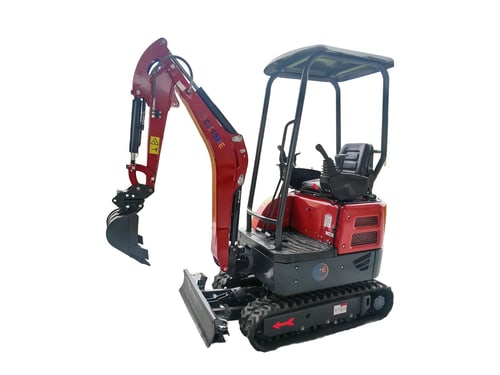 Neuer Minibagger CX15B mit Schutzdach aus der aktuellen Lieferung