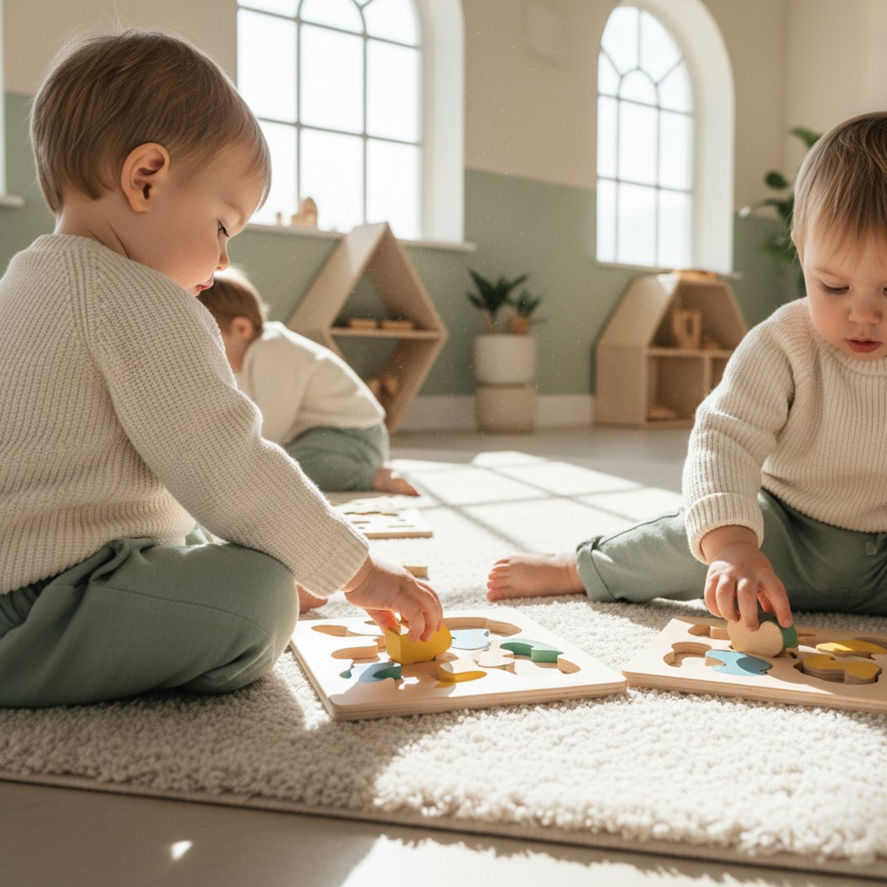 Kinder beim Puzzeln