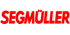 Roter Schriftzug "SEGMÜLLER" auf dunkelgrünem Hintergrund.