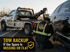 Towing Eastvale flat tire change service assisting an SUV when the spare tire is missing, with tow backup available if needed