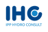 Logo von IPP HYDRO CONSULT in Blau auf dunklem Hintergrund.