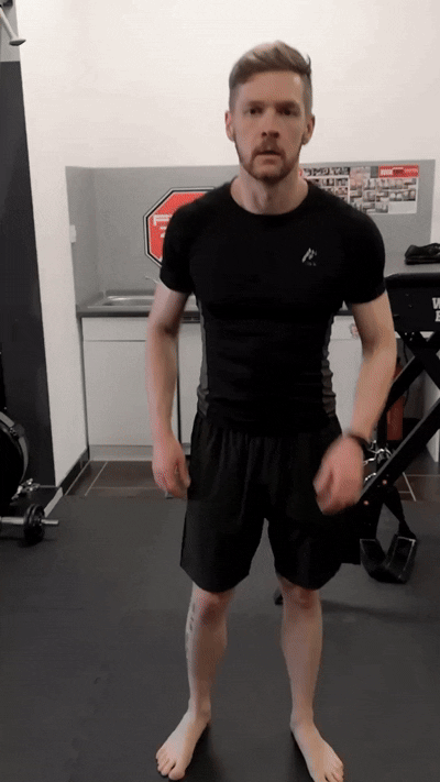 Enrico Fischer beim Kampfsport-Training