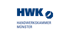 Logo der Handwerkskammer Münster mit stilisiertem Handwerkszeichen.