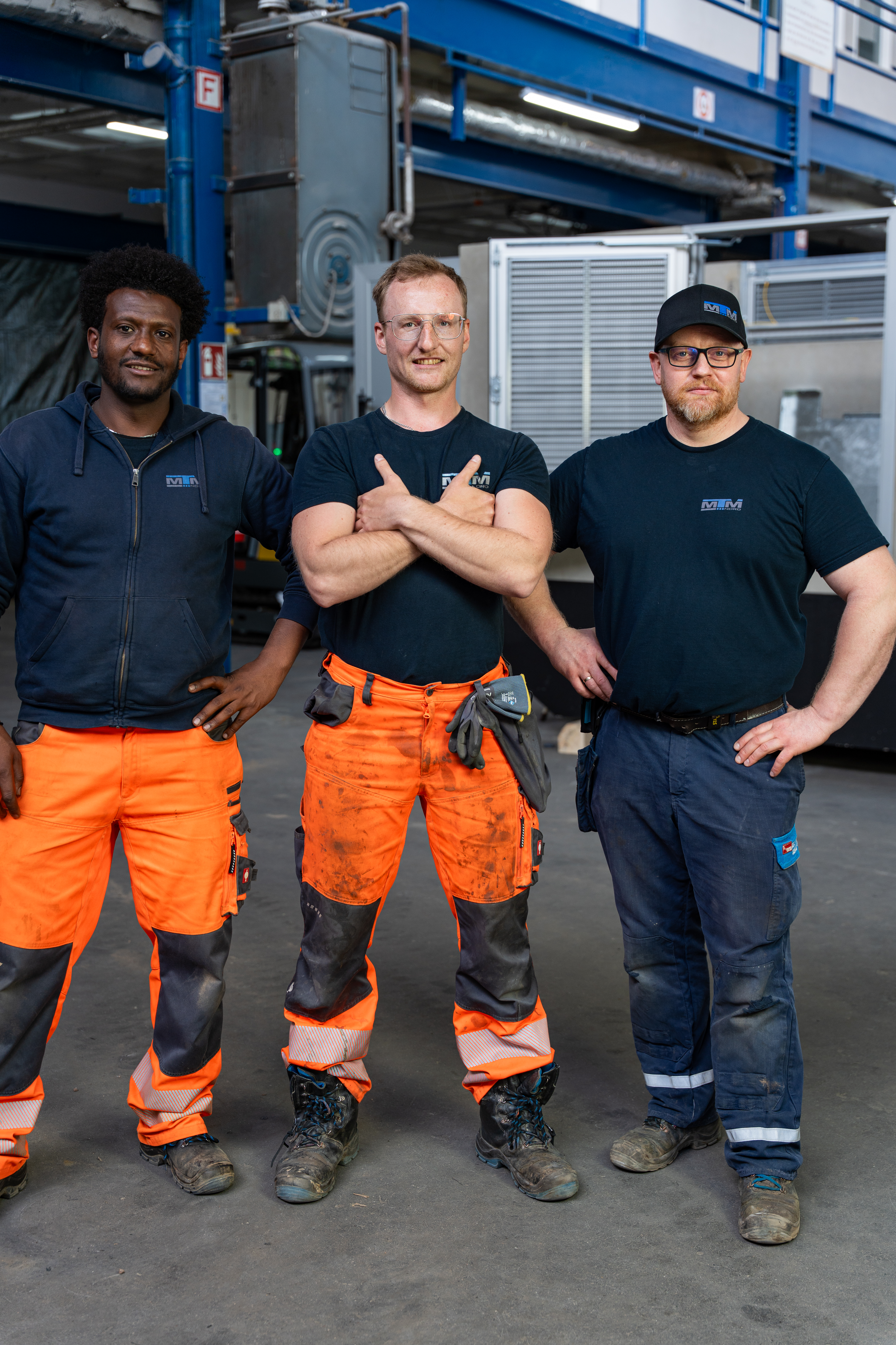 Mitarbeiter von MTM Nord auf einer Baustelle