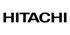 Schwarzes Hitachi-Logo auf grünem Hintergrund.