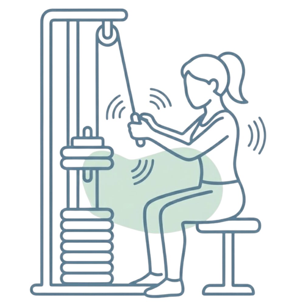 Illustration zur Leistung Krankengymnastik am Gerät (KGG)