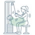 Illustration zur Leistung Krankengymnastik am Gerät (KGG)