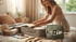  Person packt Koffer mit einer gut sortierten Reiseapotheke – Reiseapotheke 2026, Marien-Apotheke Mengen