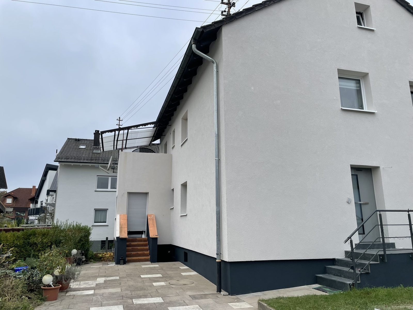 Mehrfamilienhaus mit 2 Wohneinheiten in Rheinstetten – Fassadendämmung