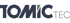 TOMICTEC-Logo in dunkelblau und grau.