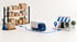 Illustration der Verbindung von Warenlager, Transport und Handel