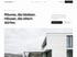 Webseite eines Architekturbüros, helles reduziertes Design mit viel Weißraum