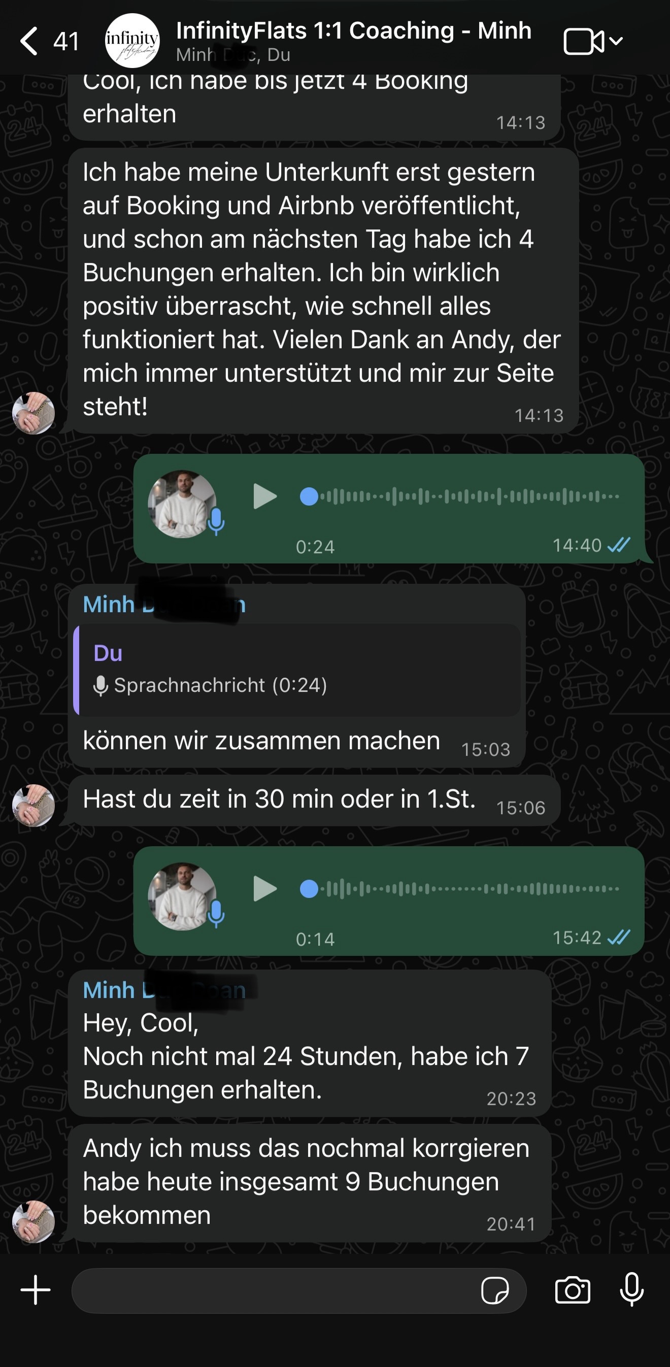 9 Buchungen in unter 24 Stunden nach dem Launch