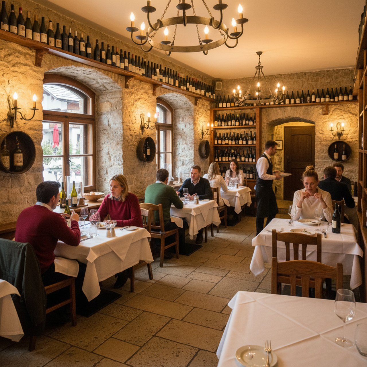 Gemütliche Gaststube der Artemis Taverne