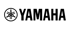 Schwarzes Yamaha-Logo mit drei Stimmgabeln in einem Kreis und dem Schriftzug "YAMAHA".