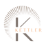 Kettler Logo: Großes graues "K" mit "KETTLER" in Orange, umgeben von einem Halbkreis aus grauen Strichen.