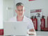Dirk Abel am Laptop in der Live-Session