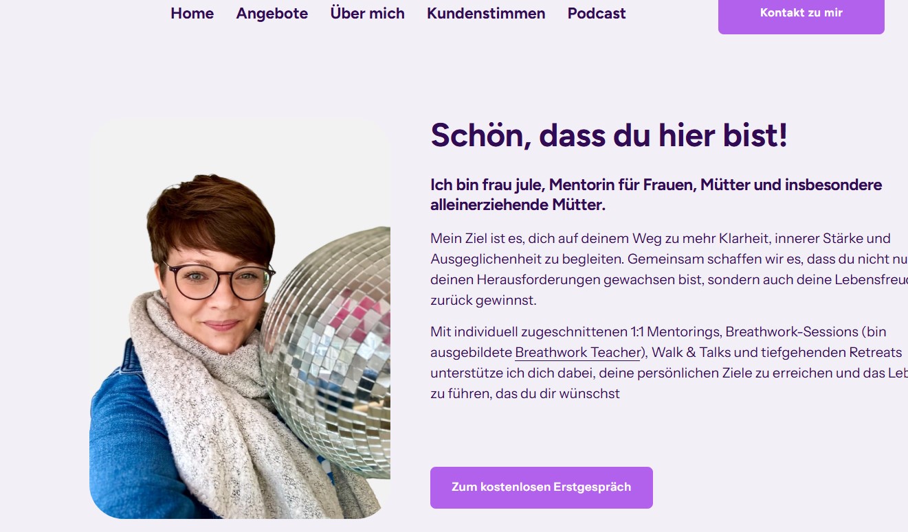 Webseite von Jule Ann-Kathrin Stolz